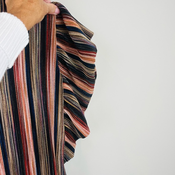 Anthropologie Vanessa Virginia Bienville Multi Color Striped Ruffle Top Size XS - Picture 7 of 11